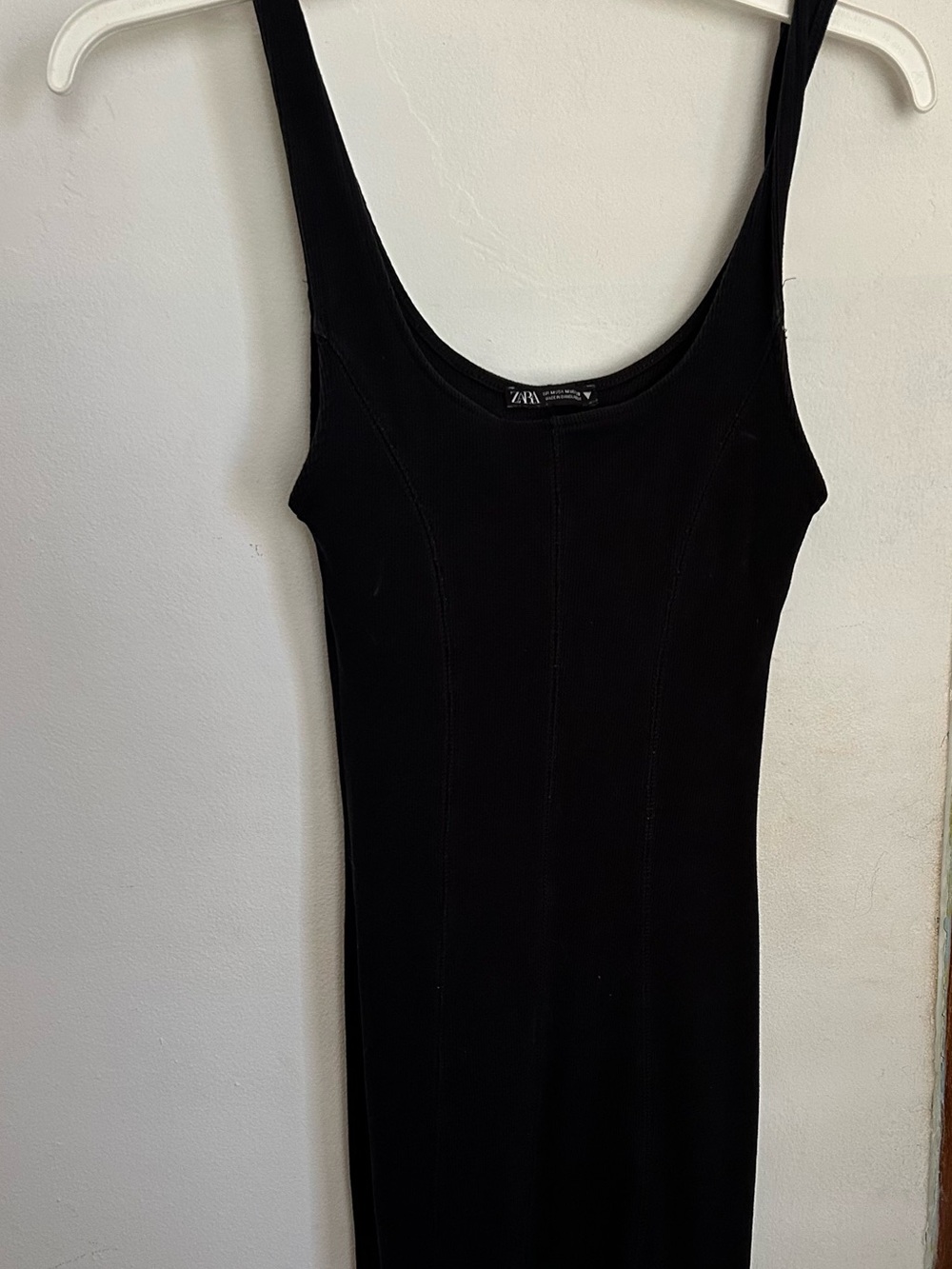 Zara Black Scoop Neck Mini Dress